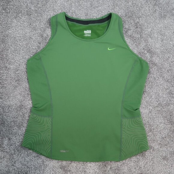 Nike Dri fit Tank Top Youth Size Large 12-14 Green Active - Picture 1 of 8